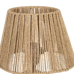 Lampe en terre cuite émeraude mate et naturel h32cm - Nira