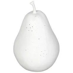 Lampe led poire en porcelaine blanc h24cm - Poire