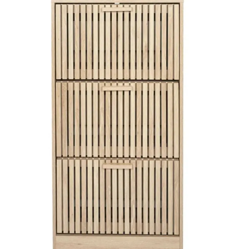Meuble à chaussures 3 portes H113cm - Kara