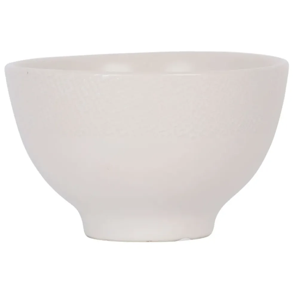 Mini bol en grès blanc d9.5cm - vesuvio