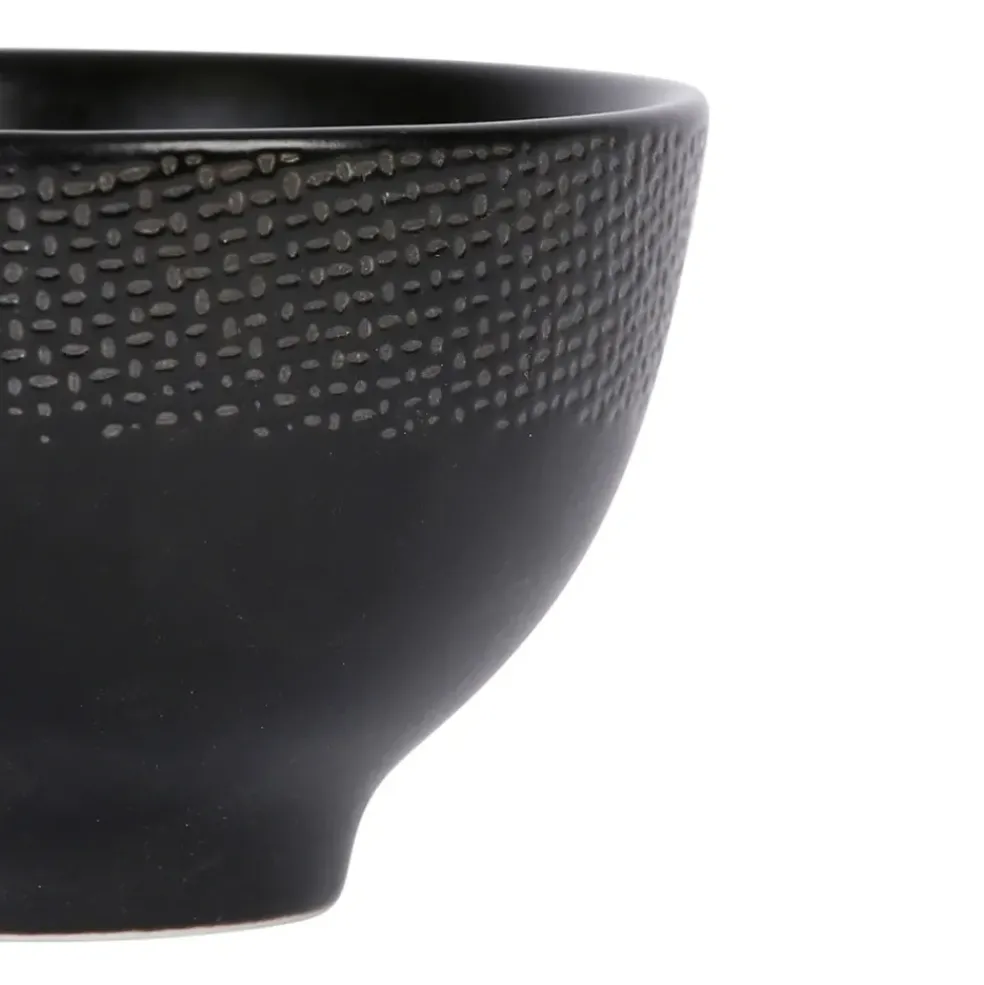 Mini bol en grès noir d9.5cm - vesuvio