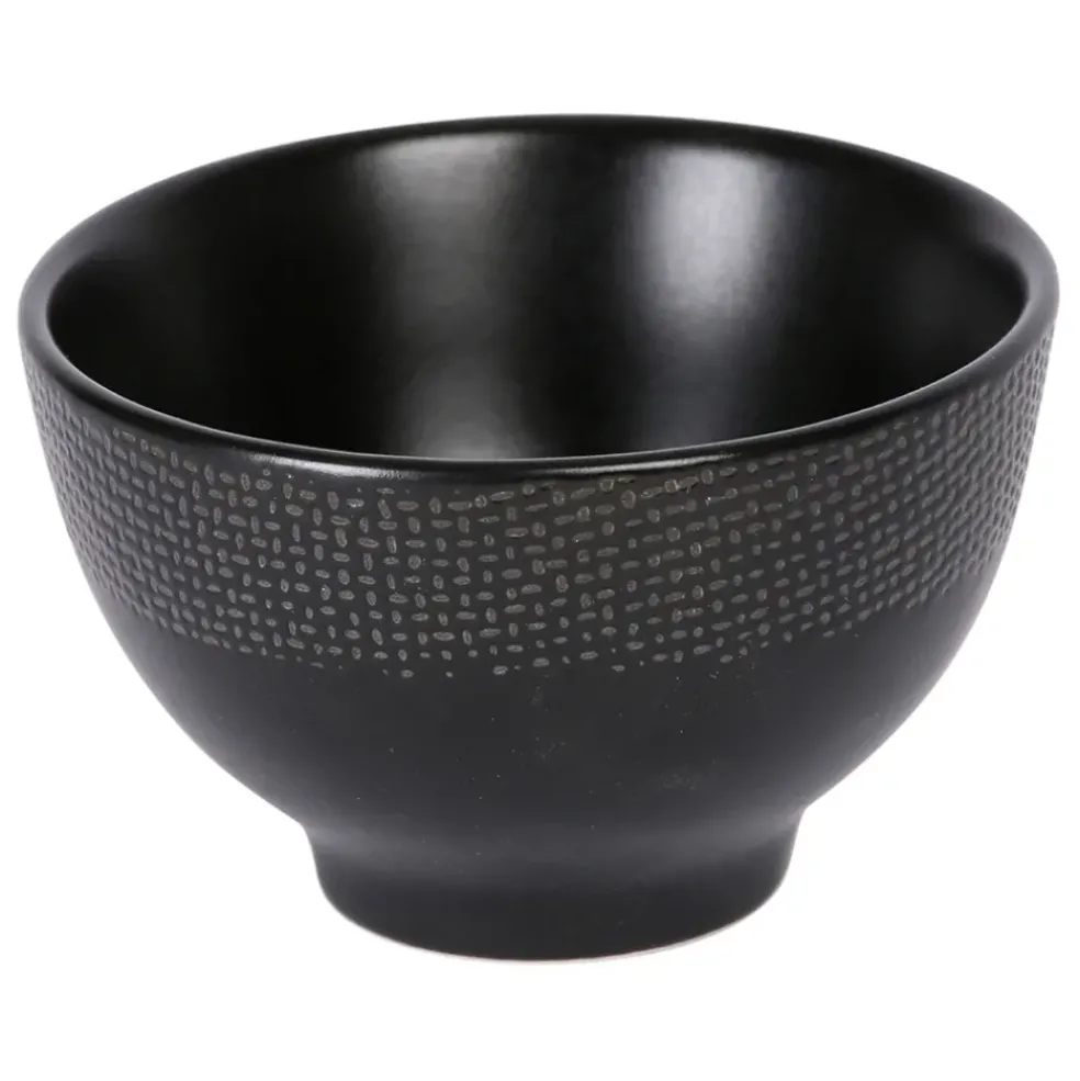 Mini bol en grès noir d9.5cm - vesuvio