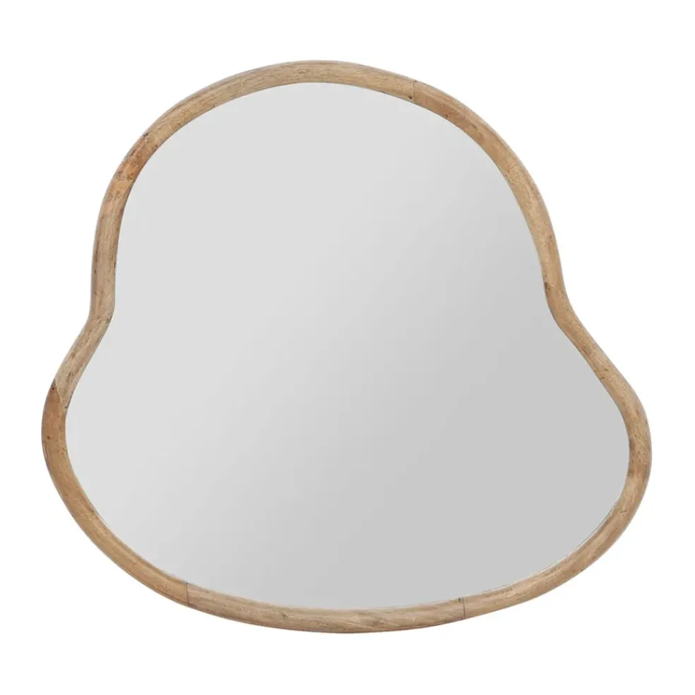 Miroir asymetrique en manguier 66x62cm - Hervea