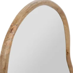 Miroir asymetrique en manguier 66x62cm - Hervea
