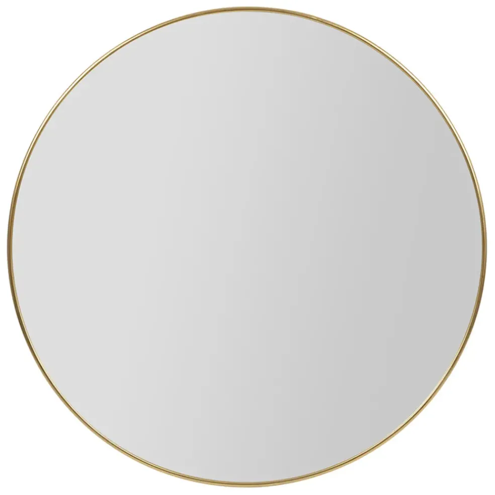 Miroir en fer doré d110cm - Arlequin