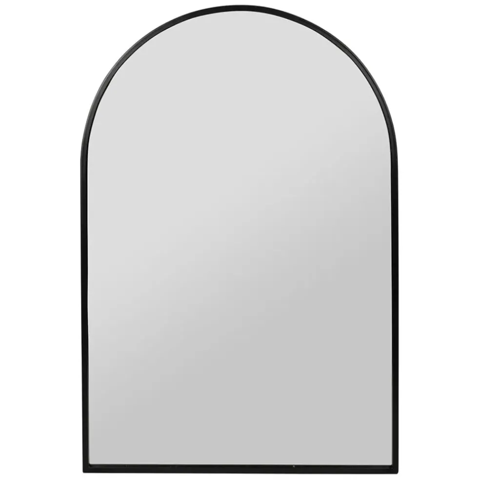 Miroir en fer noir 61xh91.5cm - Badria