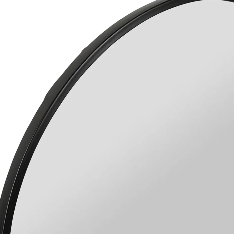 Miroir en fer noir 61xh91.5cm - Badria