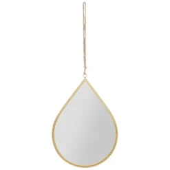 Miroir goute en fer doré 32x46cm - Ornalise