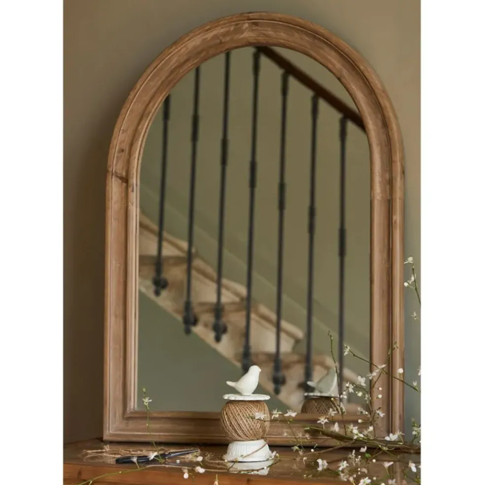 Miroir naturel foncé 60x80cm en bois de sapin - firmin