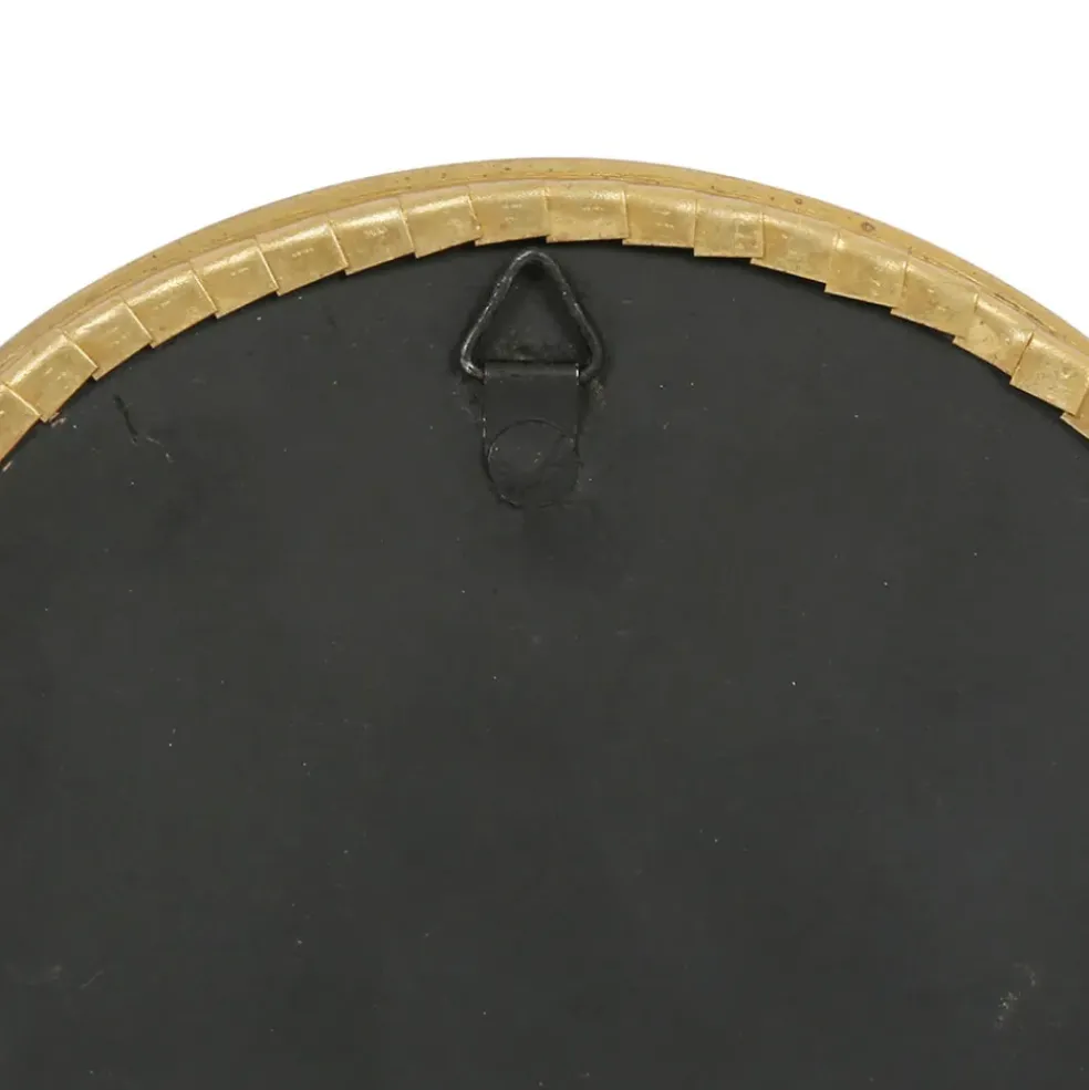 Miroir rond convexe en laiton doré d14.5cm - Edman