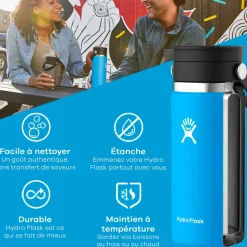 Mug isotherme bouchon flex noir 355ml