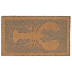 Paillasson homard en coco naturel 73x43cm - Homard