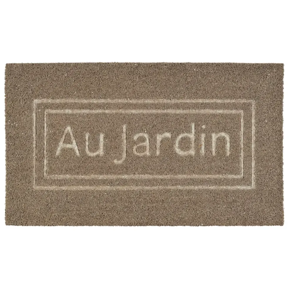 Paillasson "au jardin" en coco naturel 73x43cm - Au Jardin