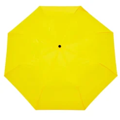 Parapluie compact manche tête de canard jaune