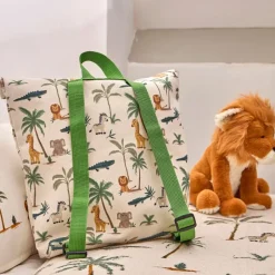 Peluche lion en tissu sable - Zawadi