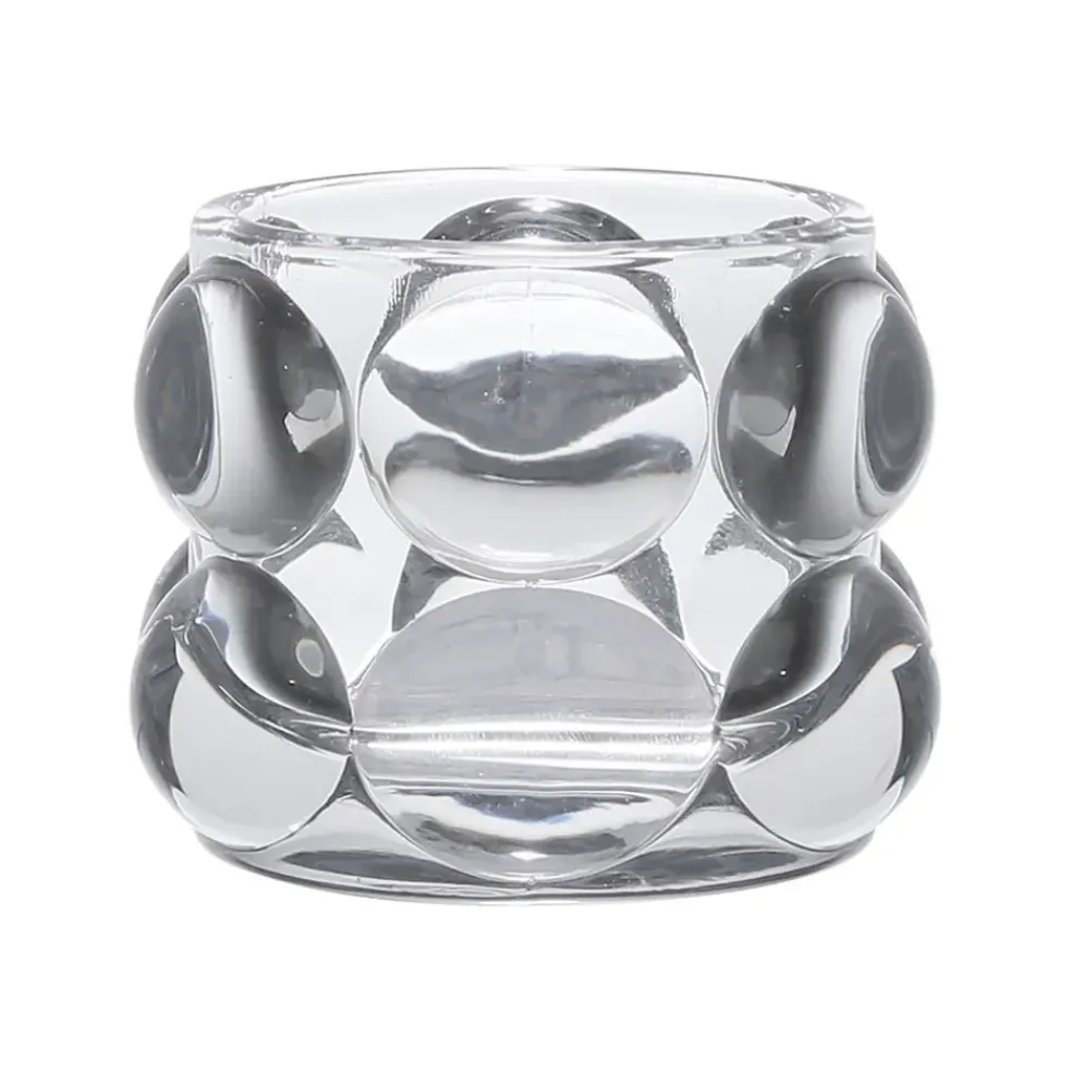 Photophore en verre transparent h6.5cm - Tanri