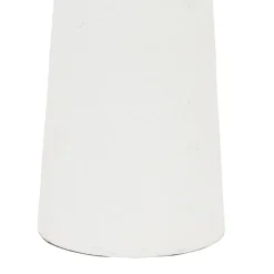 Pied de lampe cylindrique en fer h39cm blanc - fenyx