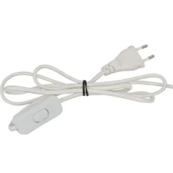 Pied de lampe cylindrique en fer h39cm blanc - fenyx