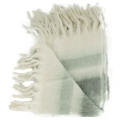 Plaid en acrylique gris 150x125cm