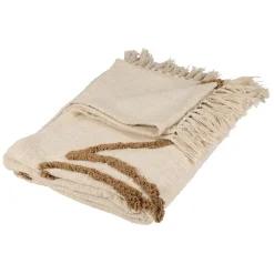 Plaid en coton ecru 170x130cm - Organic