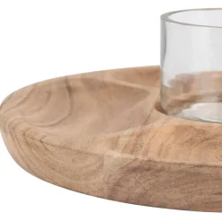 Plateau en acacia naturel avec coupel - Dalbert