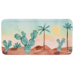 Plateau en fer multicolore 15x30cm - Patchuca