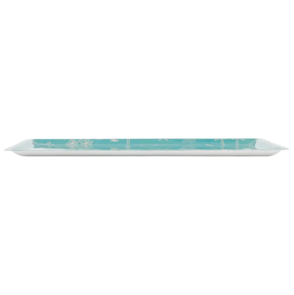 Plateau en fer turquoise 40x30cm - Palma