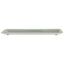 Plateau en fer vert 30x15cm - Allegra