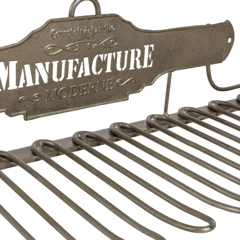 Porte verres en fer gris - manufacture