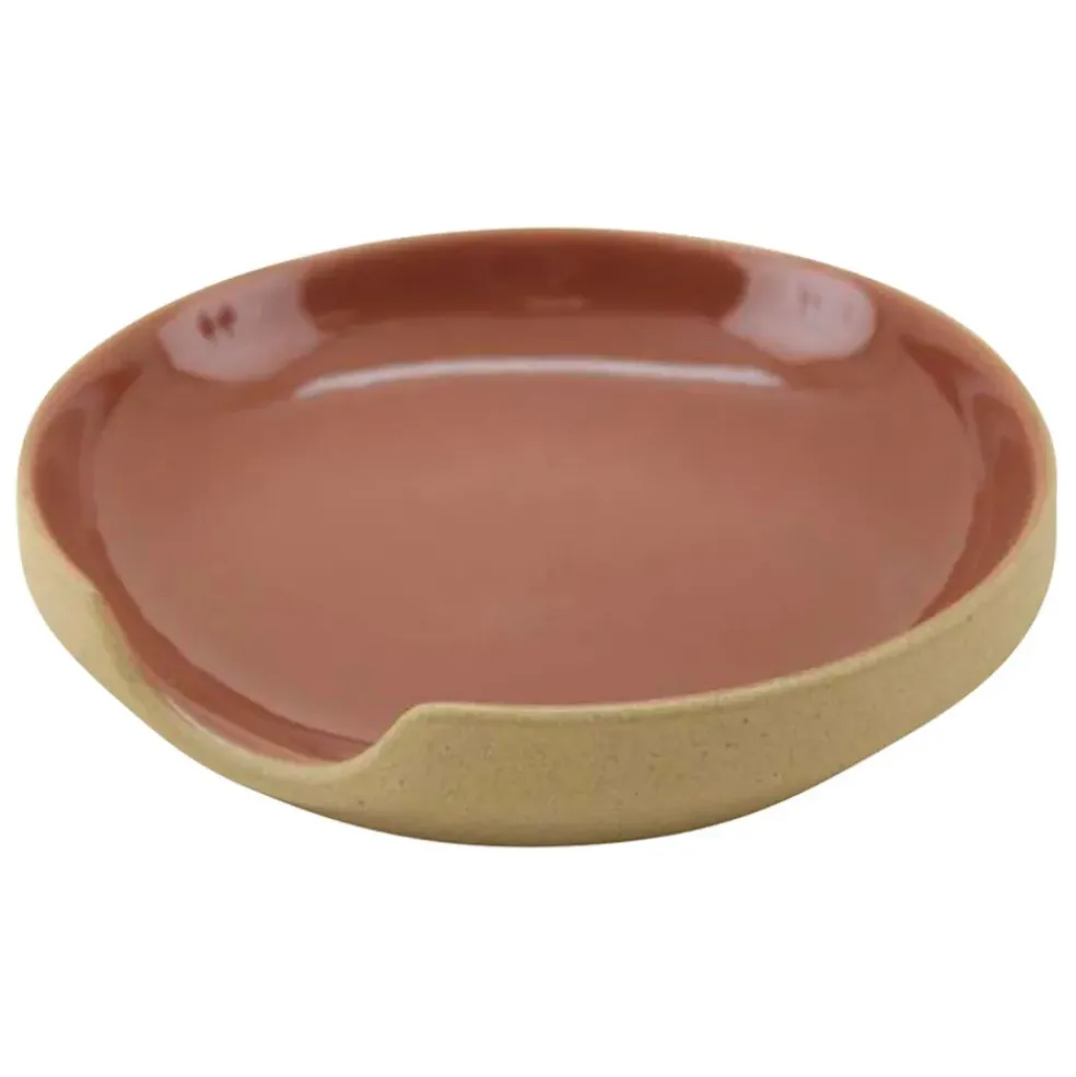 Repose cuillère en grès tomette - Jade