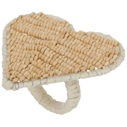 Rond de serviette coeur en bois