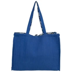Sac en coton matelassé indigo - Flaura