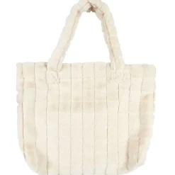 Sac fluffy fausse fourrure crème