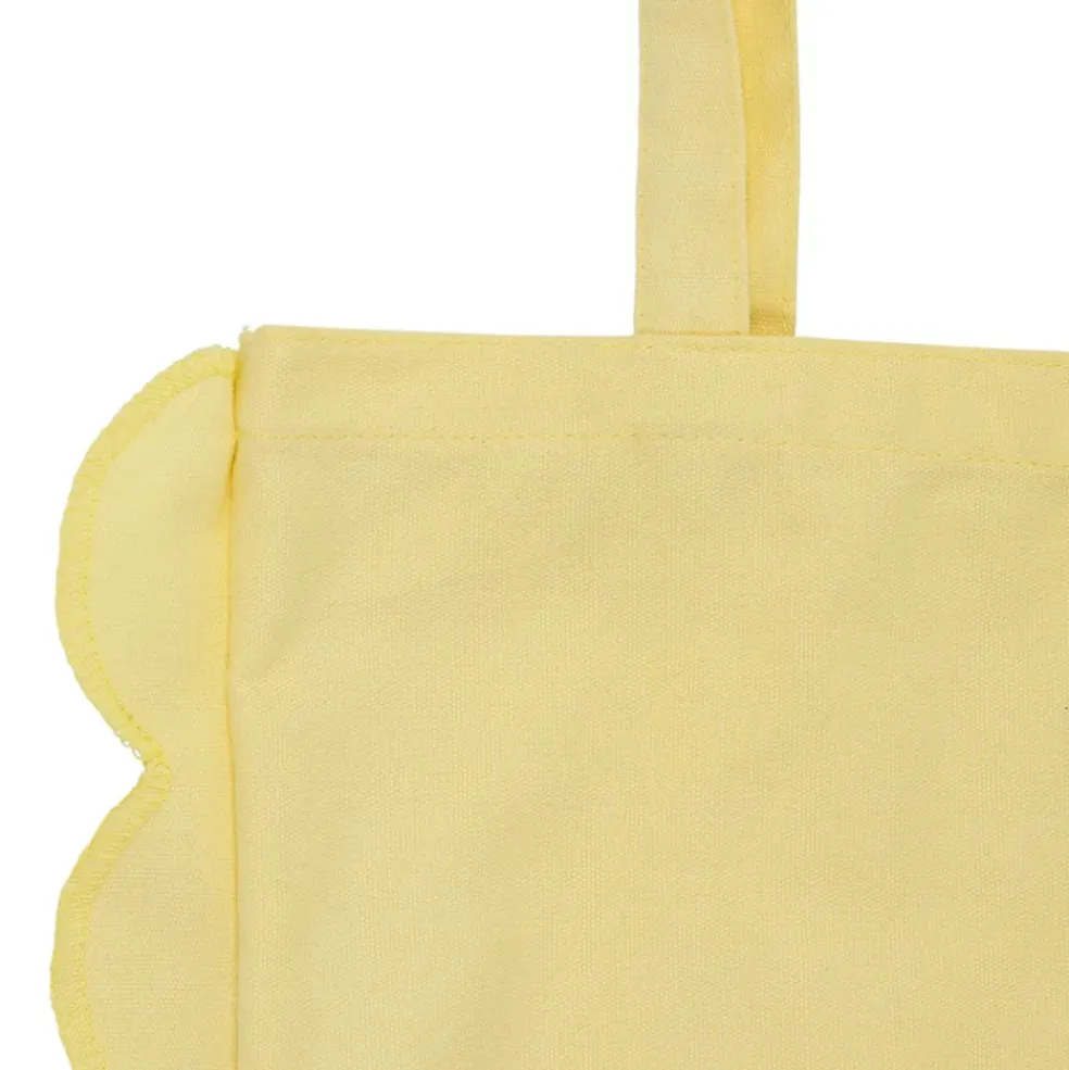 Sac tote bag en coton jaune - Romancero