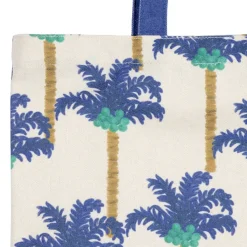 Sac tote bag en coton palmier indigo - Mocoa