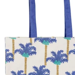 Sac tote bag en coton palmier indigo - Mocoa