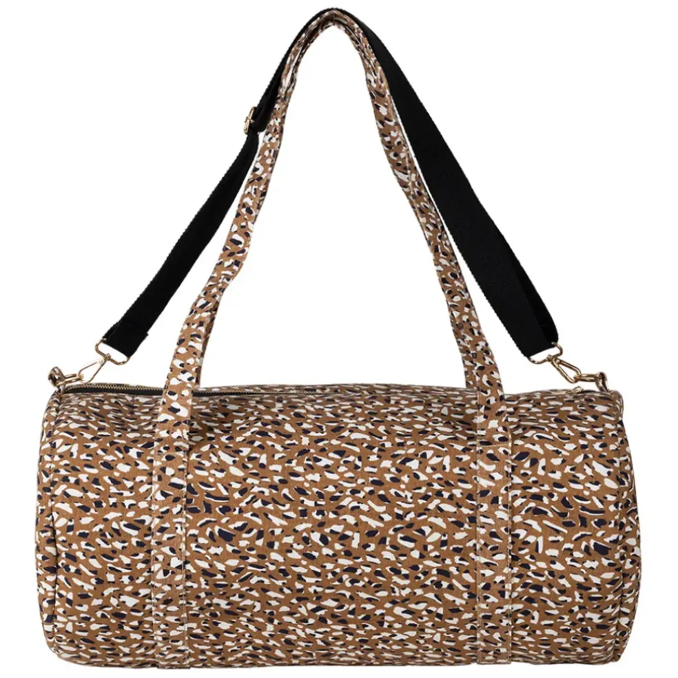 Sac weekend en coton brun - Mocoa