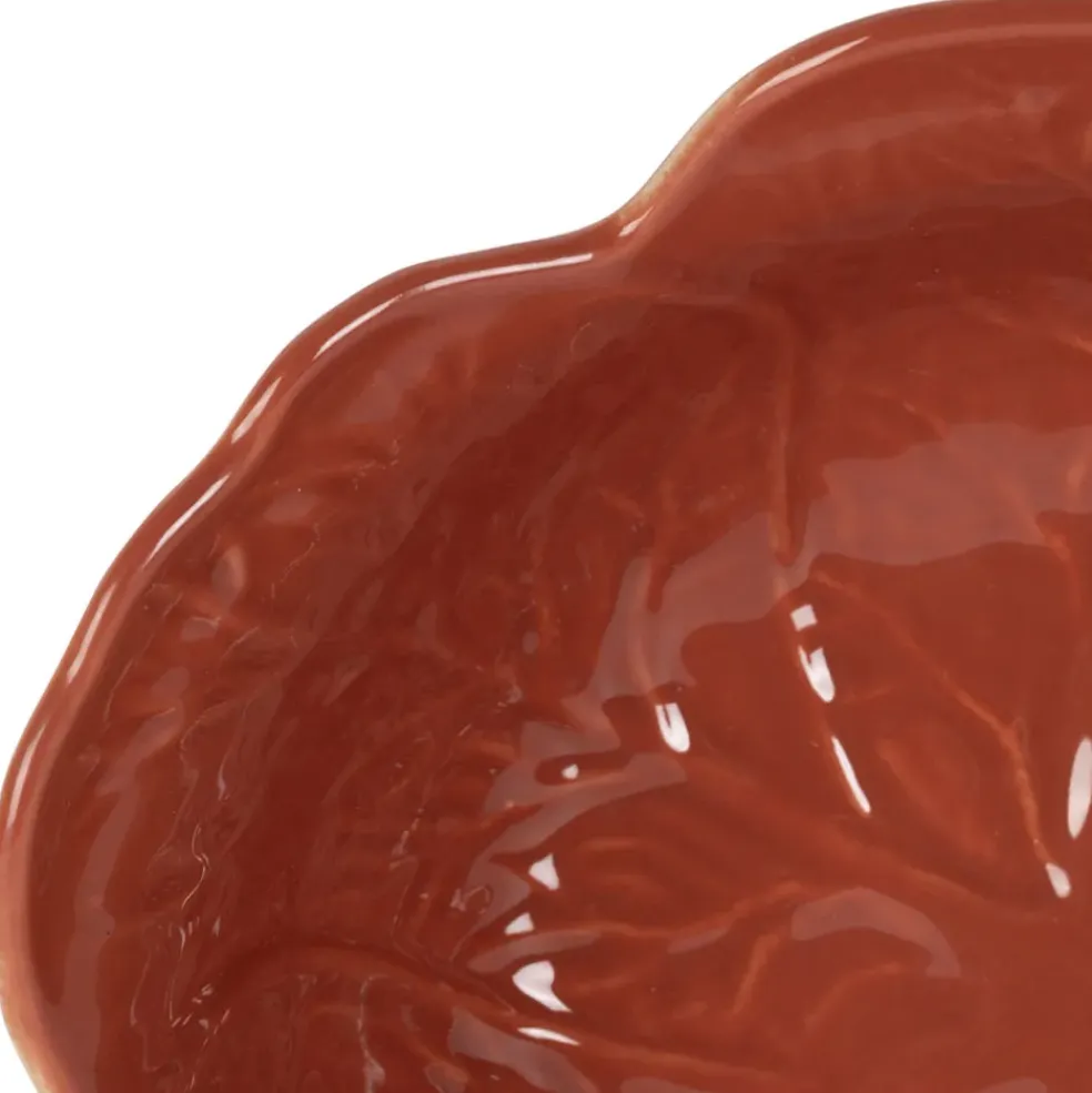 Saladier chou en grès rhubarbe d27cm - Chou