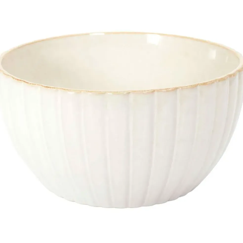 Saladier en céramique beige d23.6cm - Vlora
