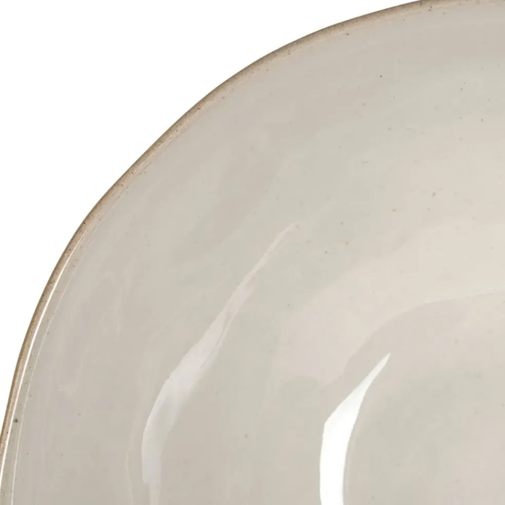 Saladier en grès blanc d26cm - Jade