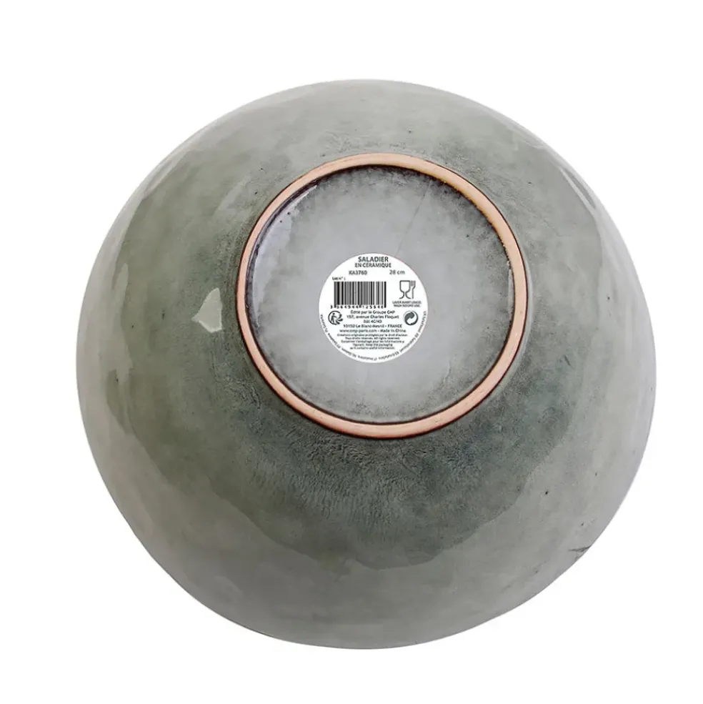 Saladier en grès gris d28cm - Au grès du temps