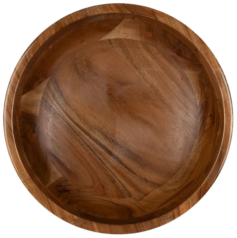 Saladier en manguier beige d30cm - Estran