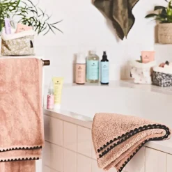 Serviette de bain en coton cimarron 50x100cm - Issey