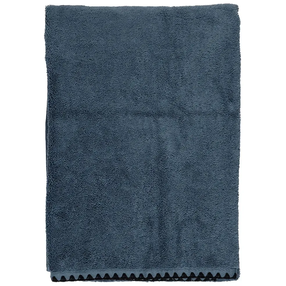 Serviette de bain en coton turquin 140x90cm - Issey