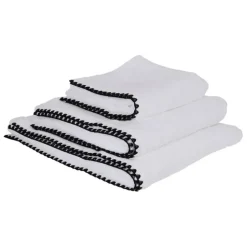 Serviette de douche en coton blanc 90x140cm - issey