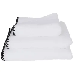 Serviette en coton blanc 30x50cm - Issey