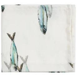 Serviette riviere vert et blanc