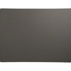 Set de table rectangle simili cuir gris 46x33cm - Optic