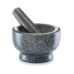 Set mortier et pilon en granit anthracite
