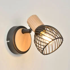 Spot 1 lumière en métal h13cm mat noir - kento